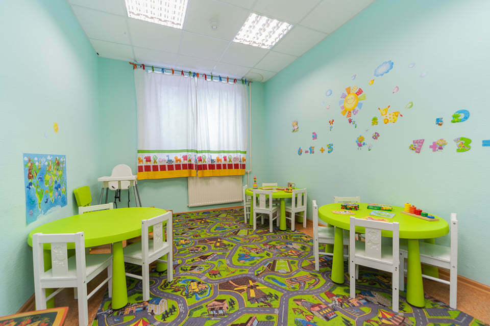 комната для занятий в частном детском саду