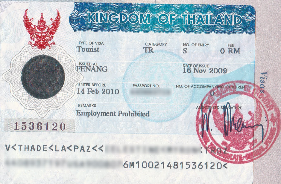 туристическая виза в Таиланд