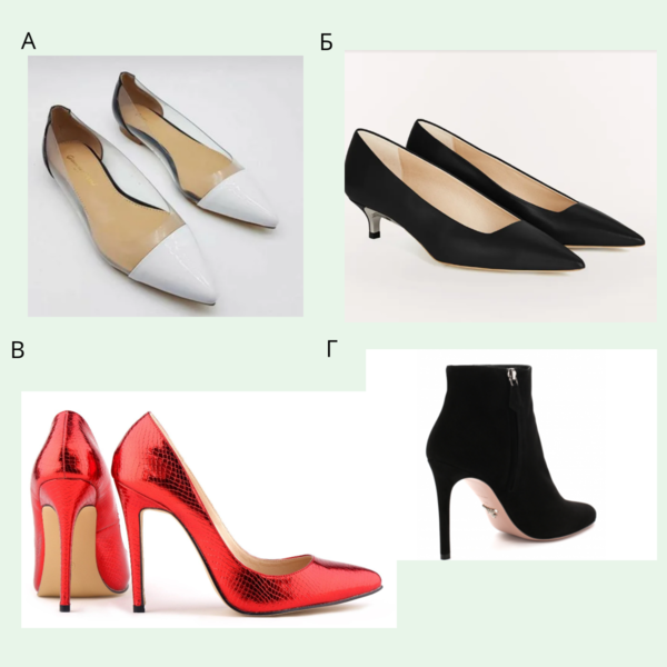 Что из обуви вам кажется подходящим?