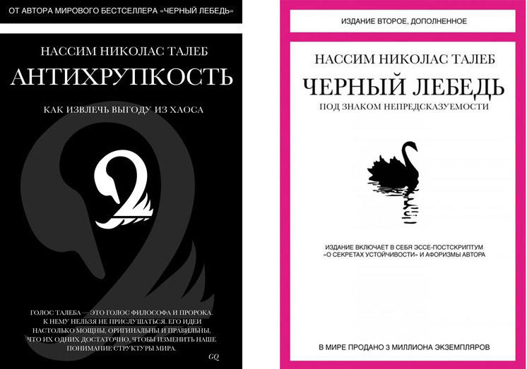 Нассим Талеб «Черный лебедь» и «Антихрупкость»
