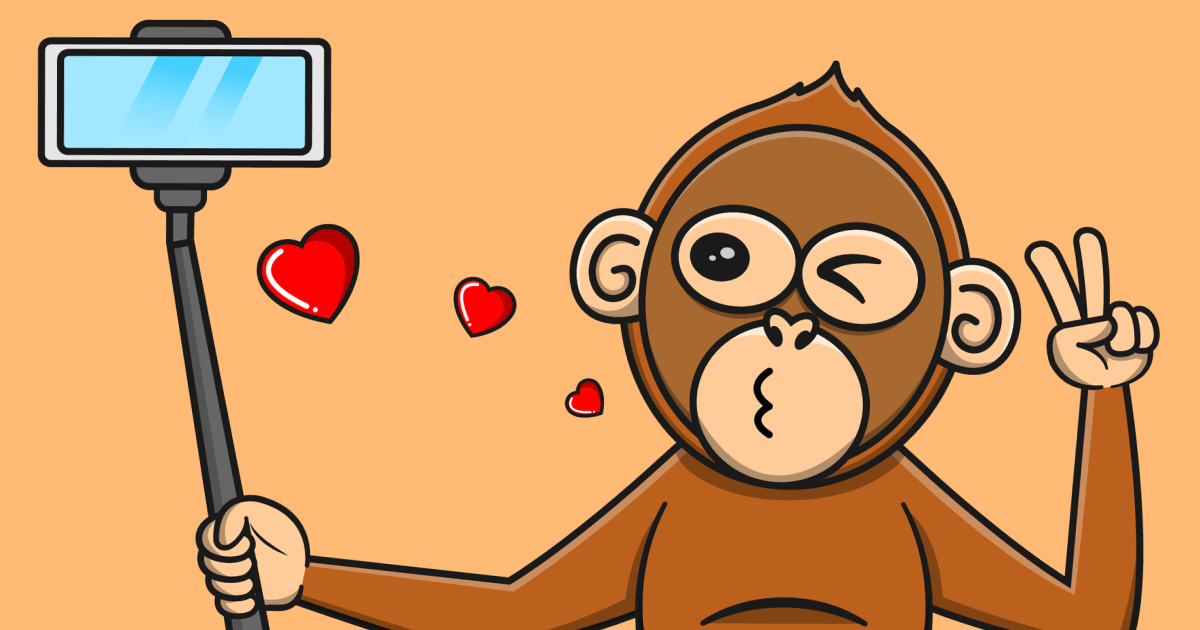 обезьяна блогер 